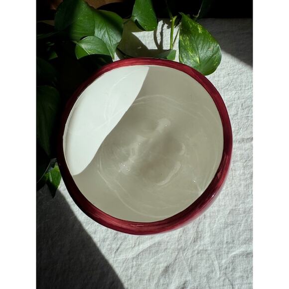 Vintage Hand Painted Apple Canister - Picture 4 of 7